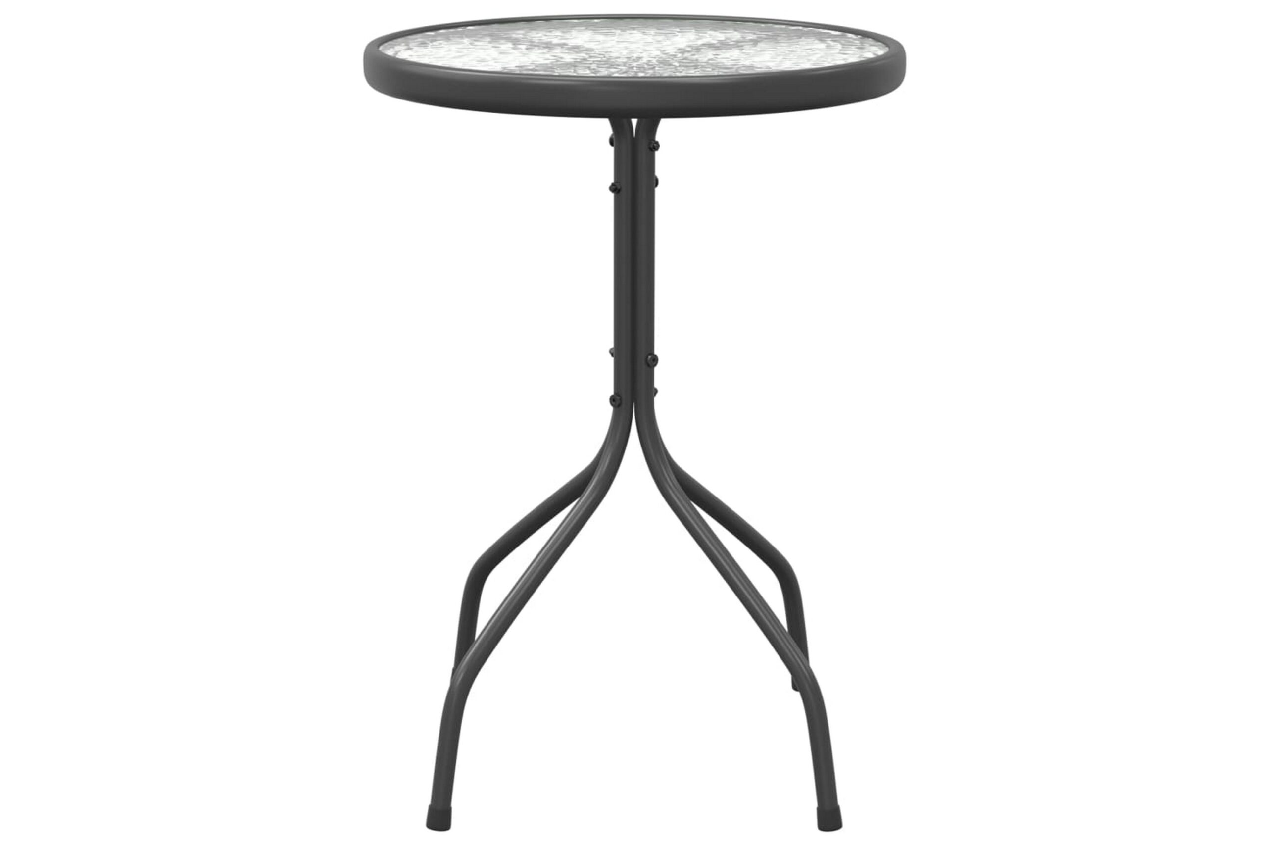 Puutarhapöytä Ã˜50x71 cm teräs antrasiitti - Antrasiitti