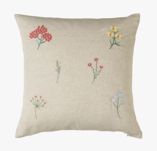 Floral koristetyyny moniväri