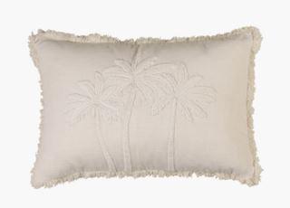White palms koristetyynynpäällinen valkoinen