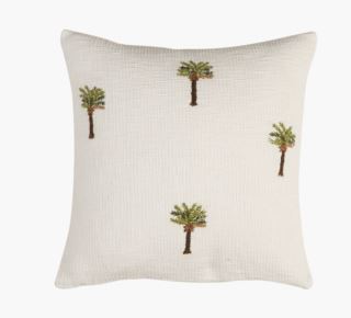 Java koristetyynynpäällinen valkoinen
