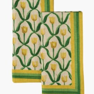 Tulip kangaslautasliina, 2 kpl  moniväri
