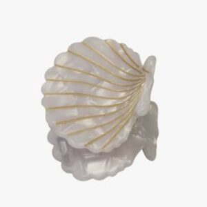 Scallop hiusklipsi valkoinen