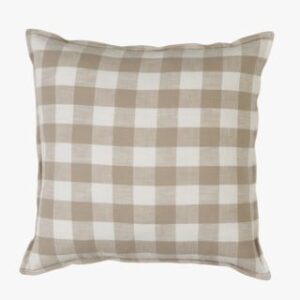 Smillan check koristetyyny beige