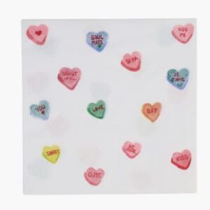 Lovehearts paperiservetit moniväri