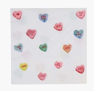 Lovehearts paperiservetit moniväri
