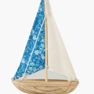 Flower sailboat koriste tummansininen