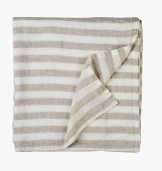 Atelier stripe pellavaliina beige