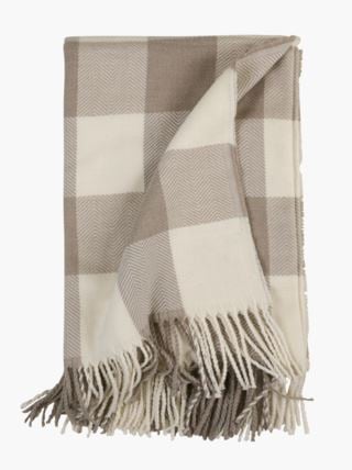 Mika torkkupeitto beige