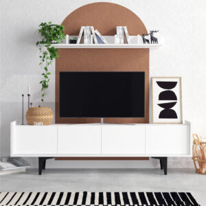 TV-kalustesetti Urgby 150x57 cm - Valkoinen