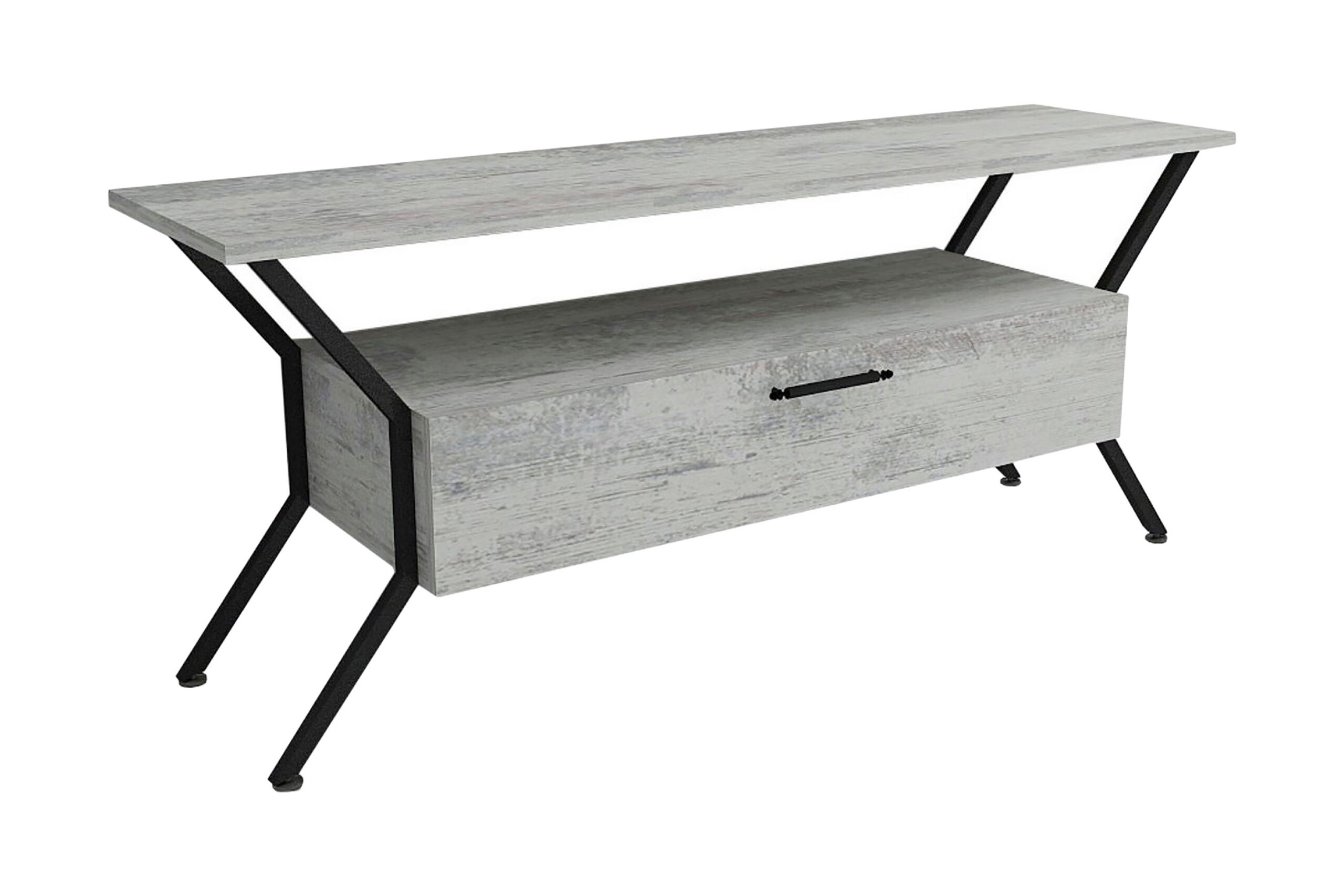 TV-taso Urgby 124x54 cm - Harmaa