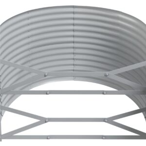 Puutarhakukkalaatikko jauhemaalattu teräs 322x100x68 cm vihr - Vihreä