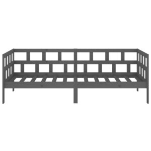 Sohvasänky harmaa täysi mänty 80x200 cm - Harmaa