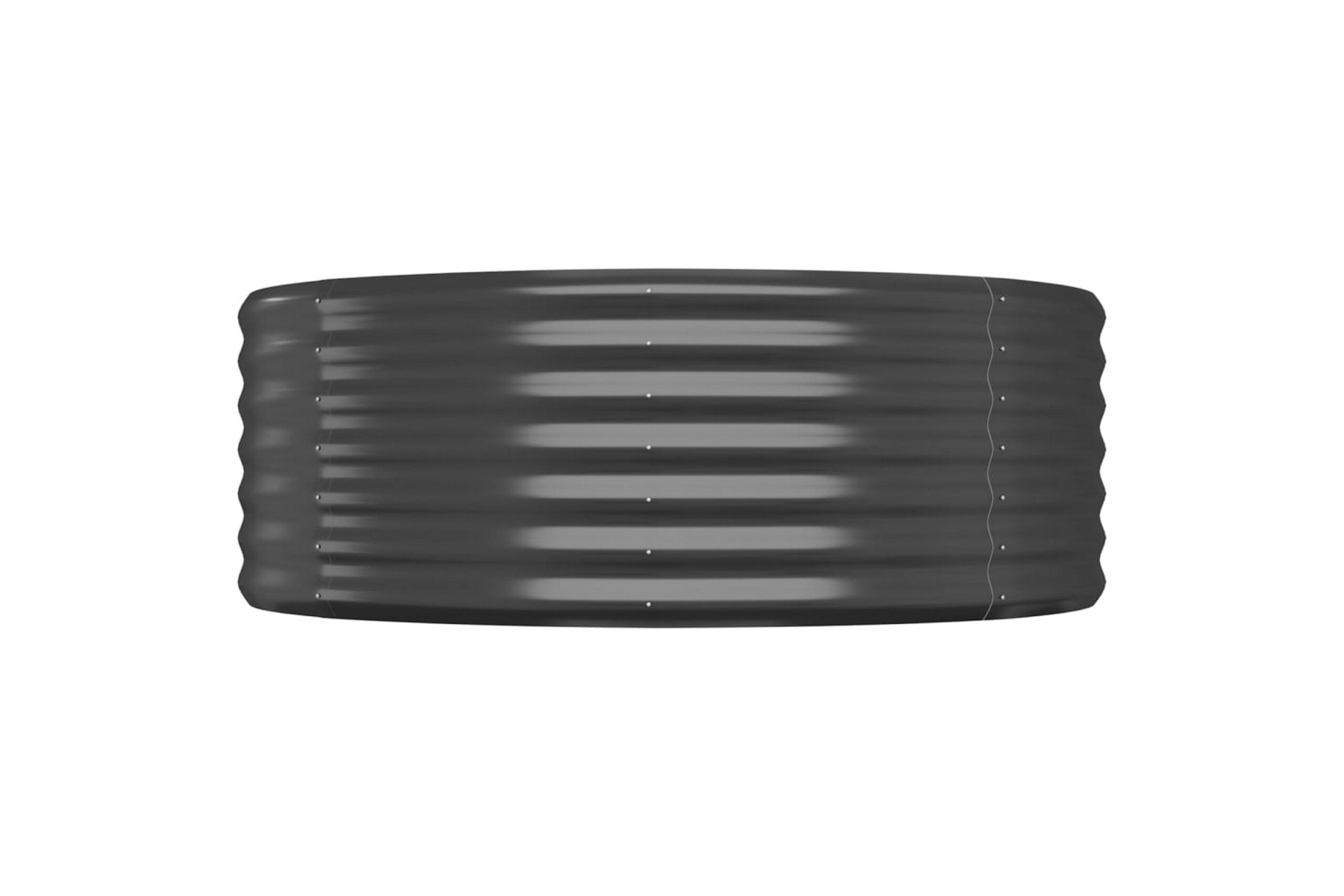 Puutarhakukkalaatikko jauhemaalattu teräs 507x100x36 cm antr - Antrasiitti