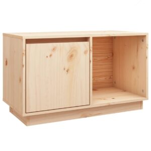 TV-taso 74x35x44 cm täysi mänty - Ruskea