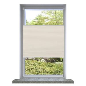 Plisse Kaihdin 60x125cm Kermanvärinen - Kerma