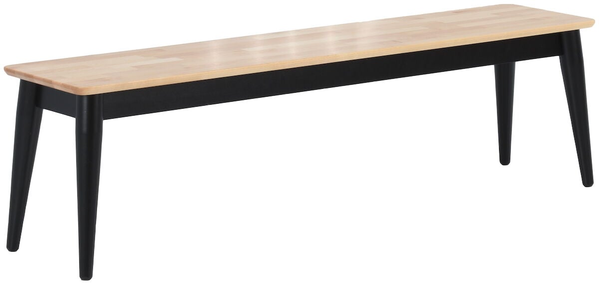 Kaarna penkki 152x35 cm koivu/musta