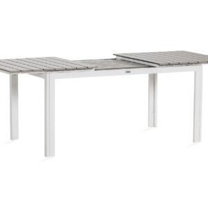Ruokapöytä Tunis Jatkettava 152-200x90 cm - Valkoinen/Harmaa