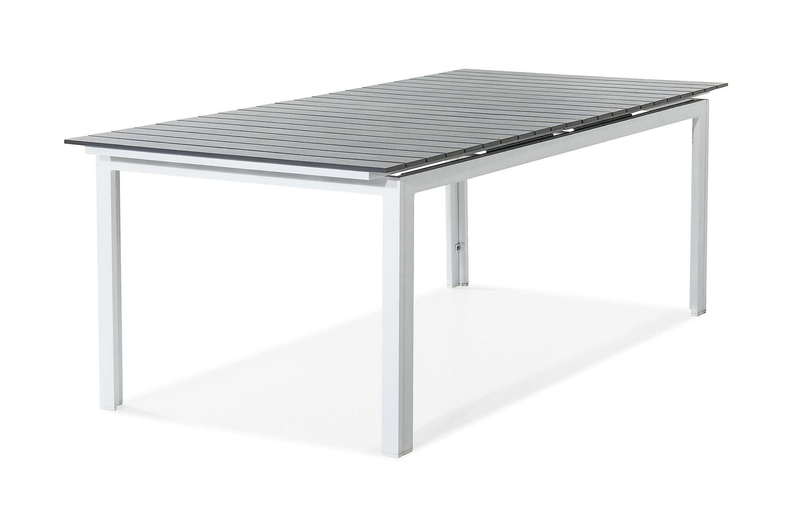 Ruokapöytä Tunis Jatkettava 220-280x100 cm - Valkoinen/Harmaa