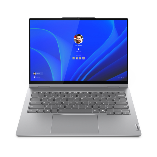 Lenovo ThinkBook 14 Gen 4 14" WUXGA Touchscreen 2 in 1, Intel Core Ultra 5 125U, 16GB RAM, 512GB SSD, Win 11 Pro -kannettava, Luna Gray