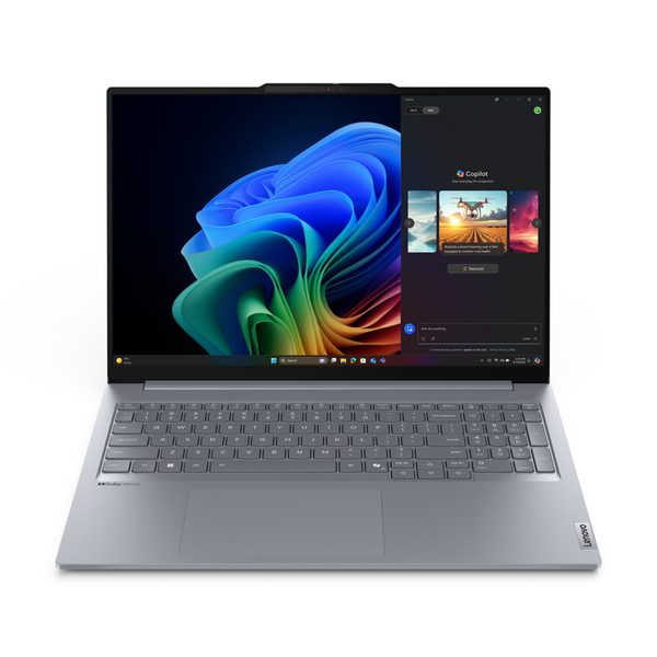Lenovo ThinkBook 16 Gen 7 16" WUXGA, Snapdragon X1P-42-100, 16GB RAM, 512GB SSD, Win 11 Pro -kannettava, Harmaa