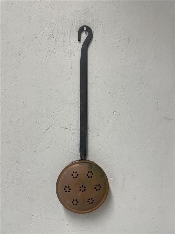 Vintage kuparinen patjanlämmittäjä