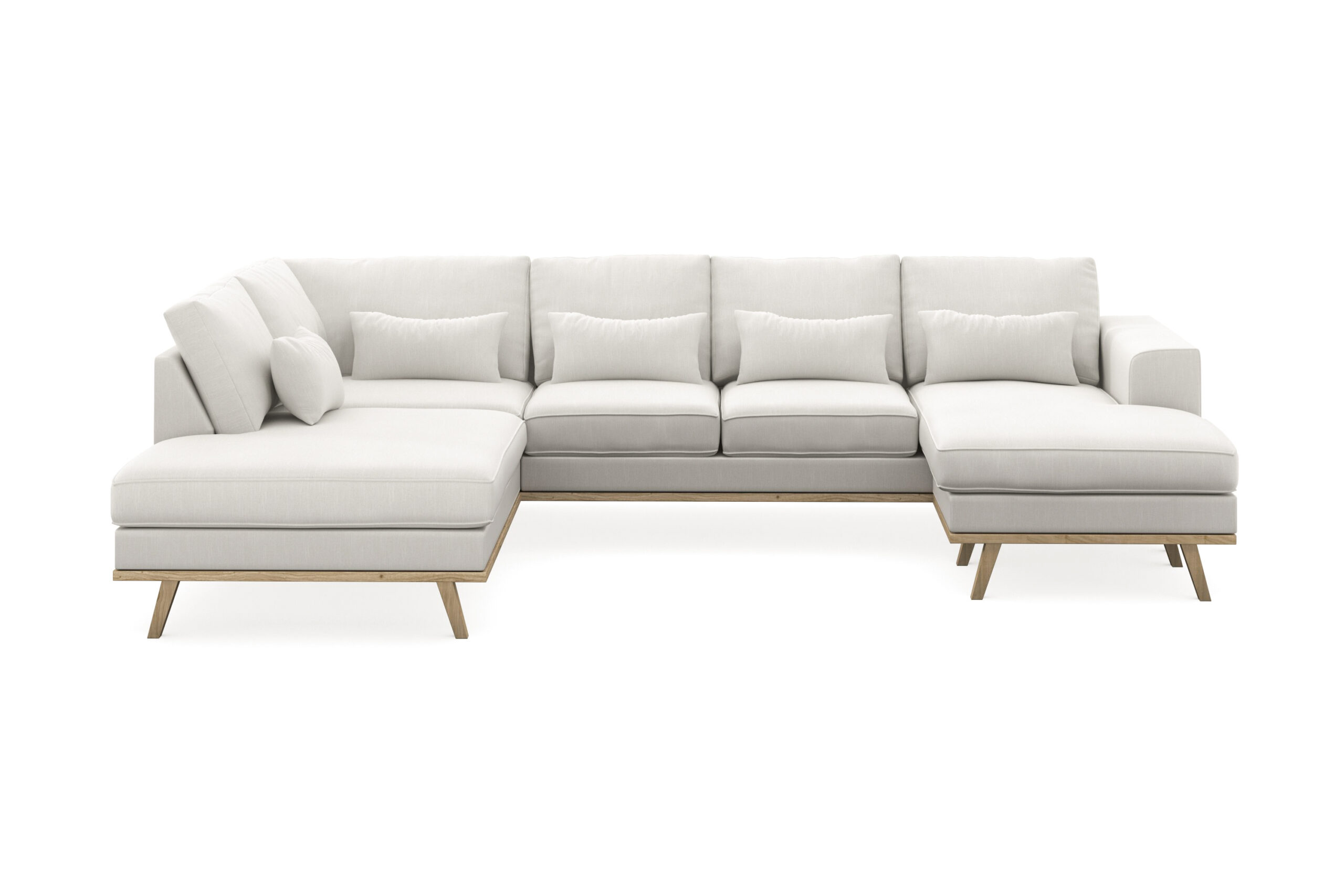 U-Sohva Haga Compact - Pellavanbeige
