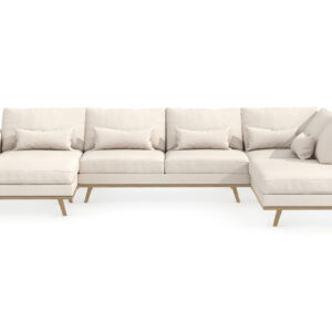U-sohva Haga - Beige/Ek