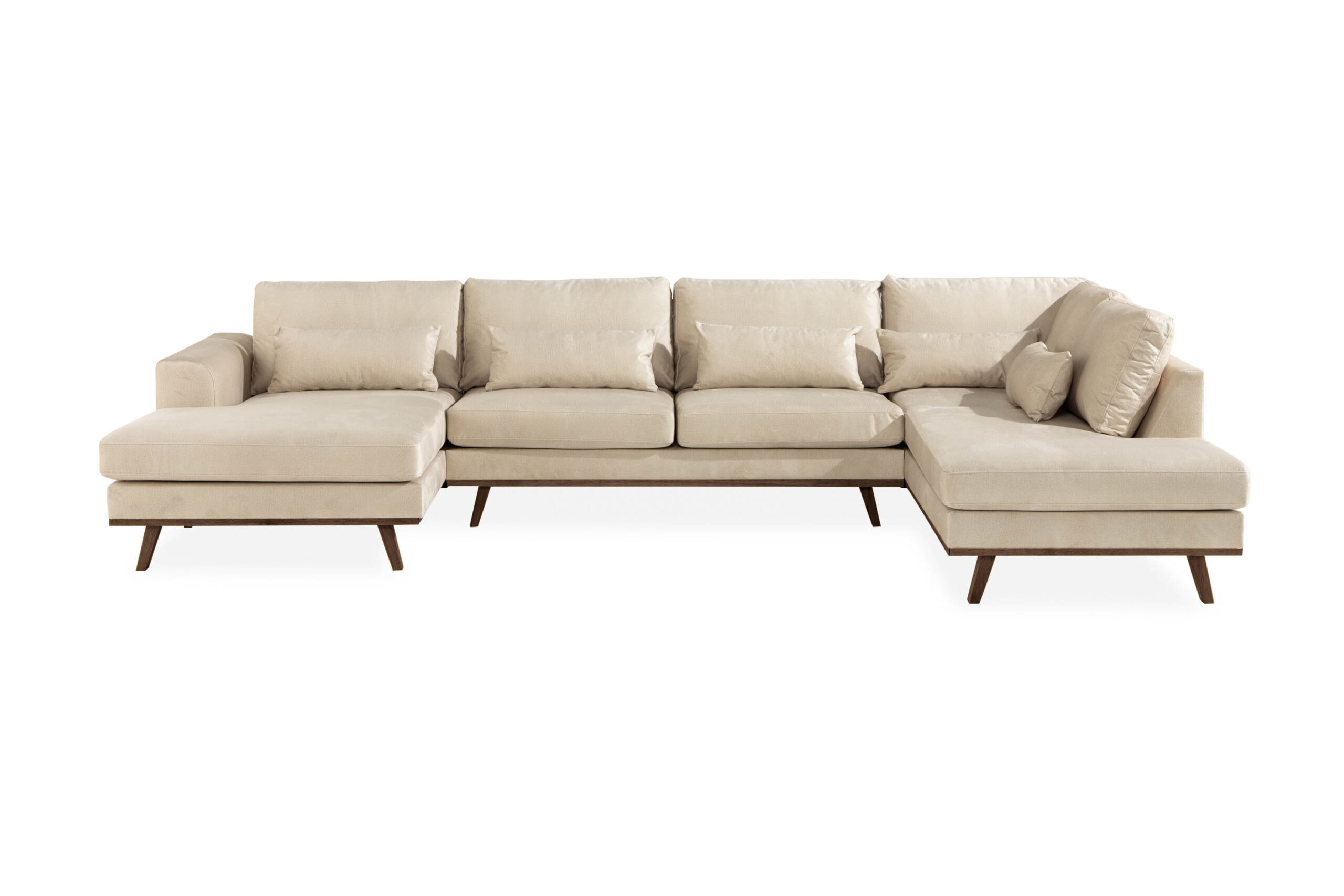 U-sohva Haga Sametti - Beige