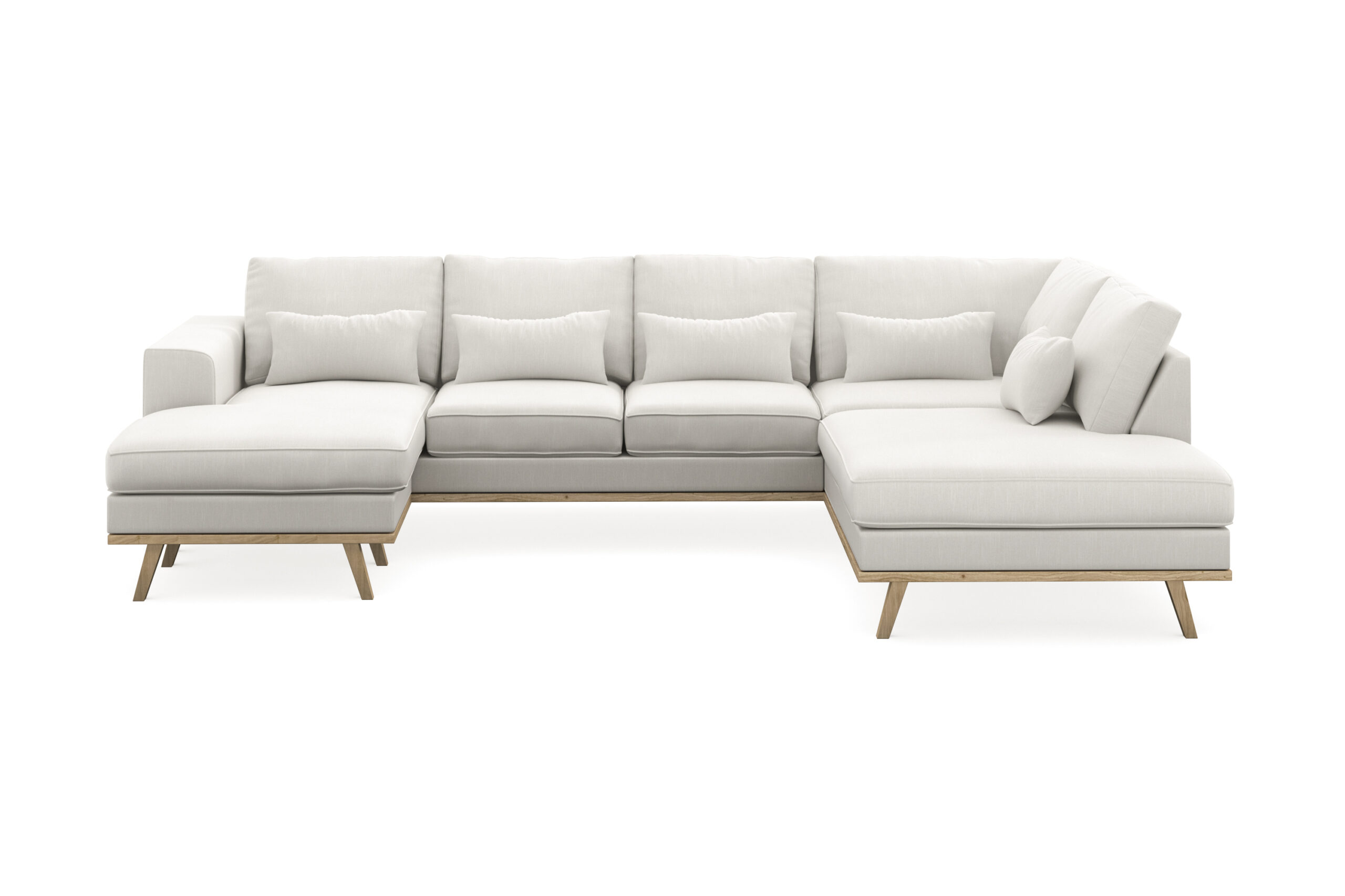 U-Sohva Haga Compact - Pellavanbeige