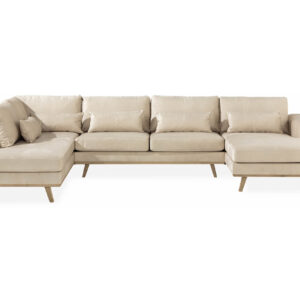 U-sohva Haga Sametti - Beige