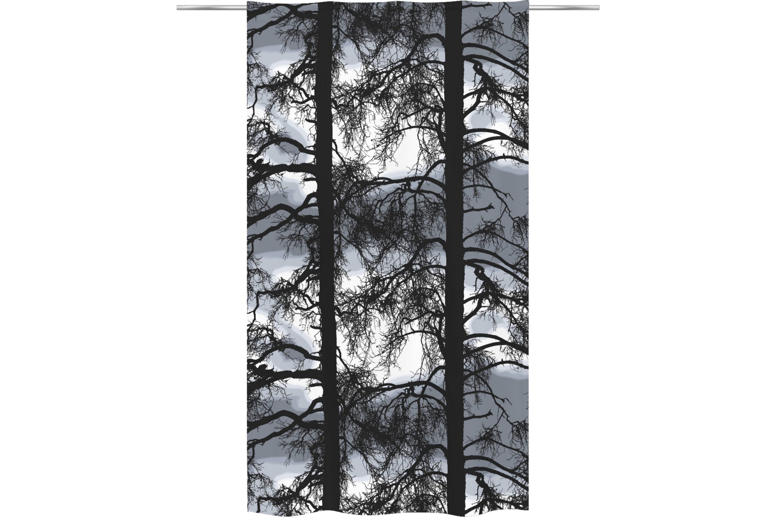 Sivuverho Kelohonka Black Out 140x250 Harmaa - Vallila