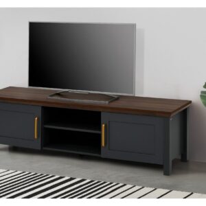 TV-taso Kahelie 160x39 cm - Musta