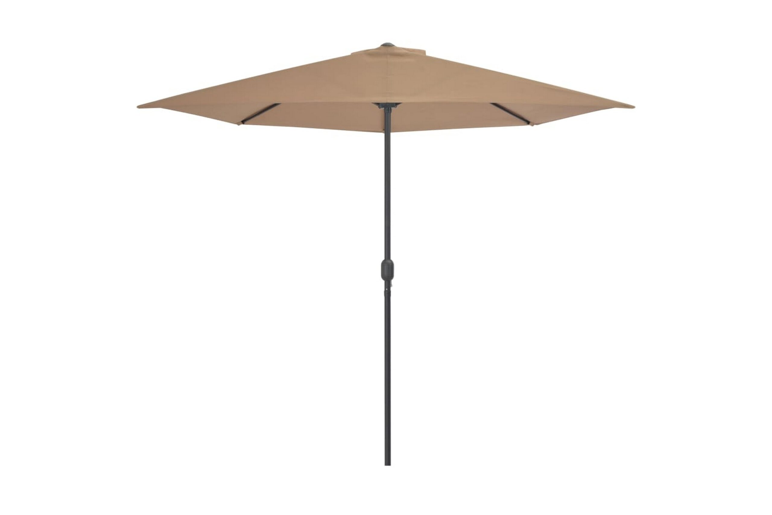 Parvekkeen puoliaurinkovarjo alumiinitanko 300x150 cm ruskea - Ruskea
