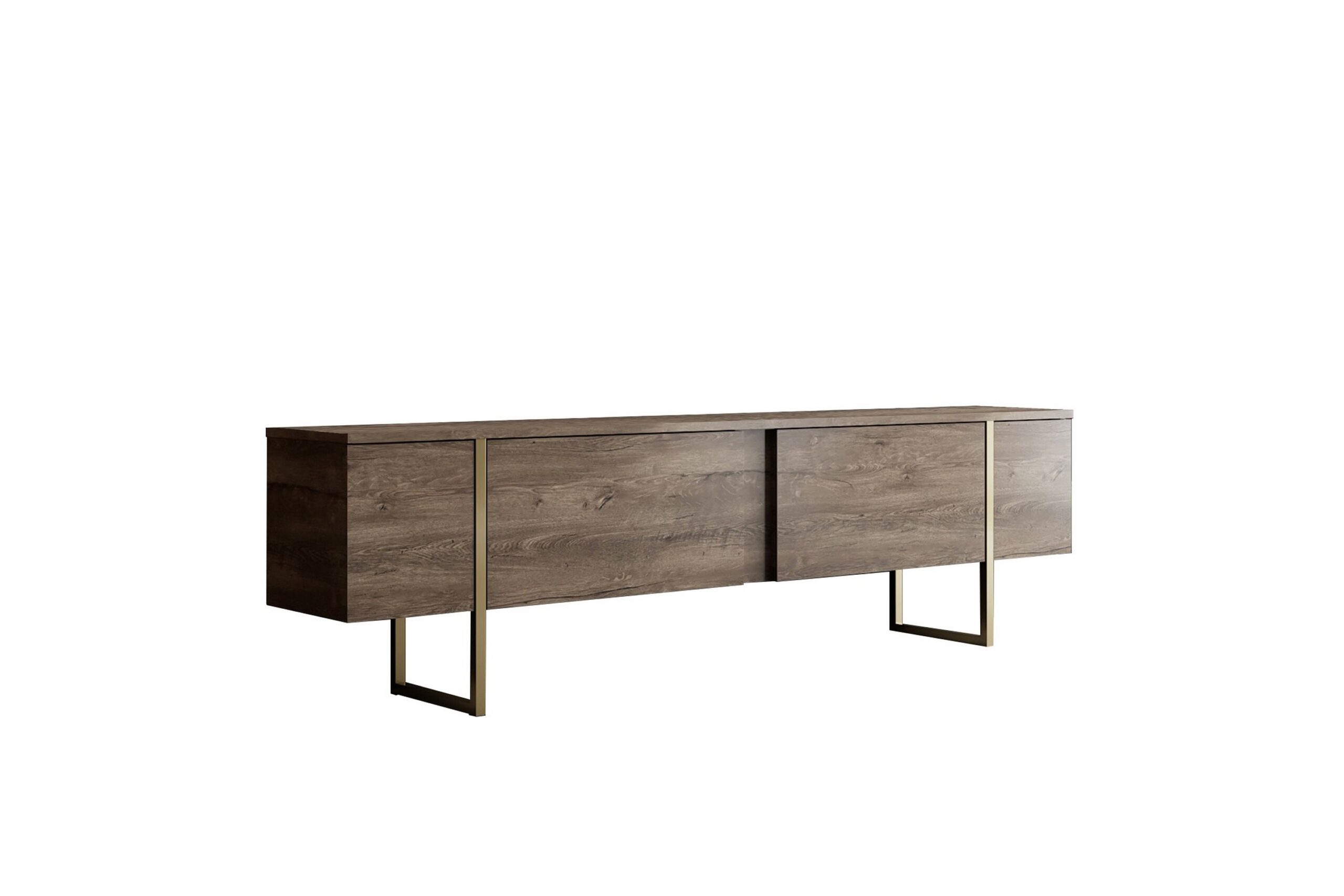 Luxe TV-taso 180x50 cm Ruskea/Kulta -