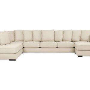 U-sohva Ontario L Divaani Oikea Heittotyynyt - Beige