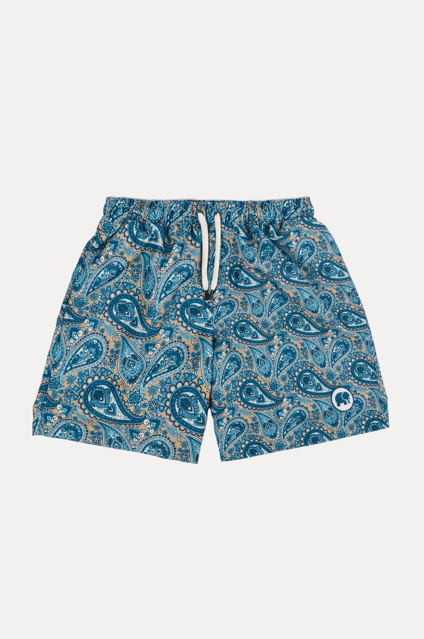 Mediterranean Paisley Swim Shorts Blue