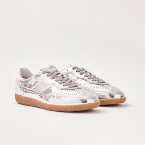 Tb.490 Rife Nahka Sneakerit Kimaltava Hopea