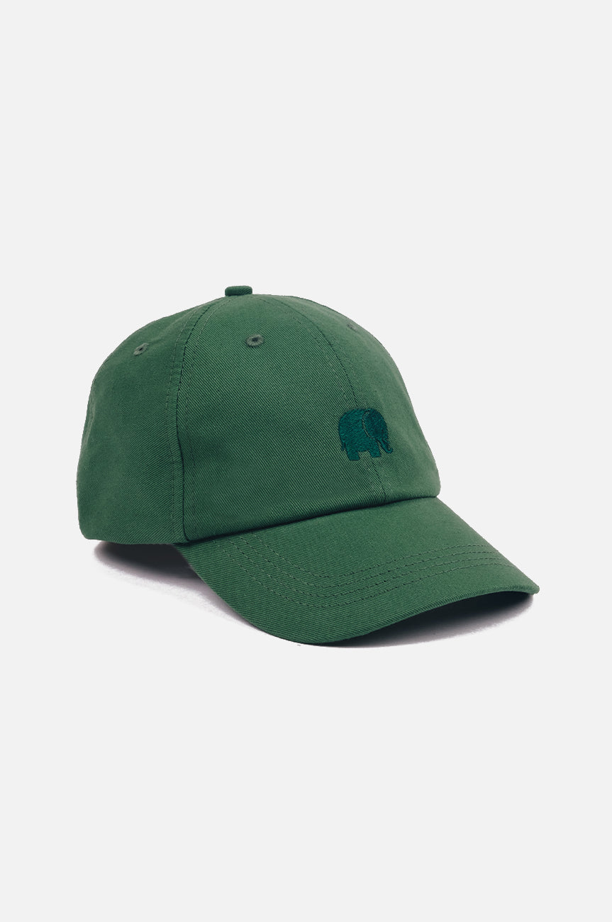 Logo Dad Cap Tummanvihreä