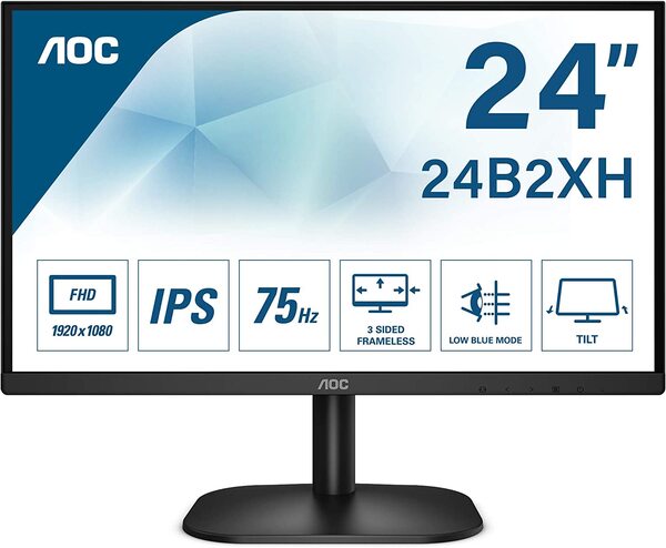 AOC 24" 24B2XH, Full HD, IPS -näyttö