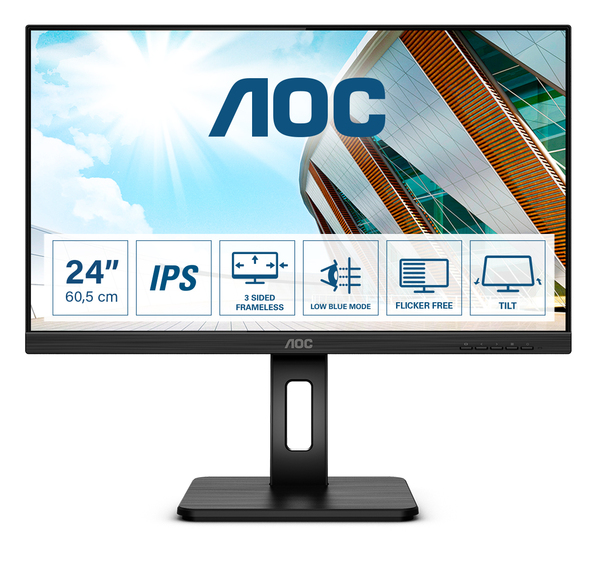 AOC 24" 24P2Q, Full HD, IPS -näyttö