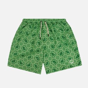 Tiles Swim Shorts Aqua Green