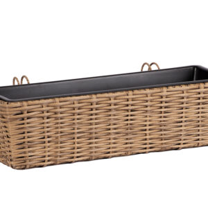 Kukkalaatikko parvekkeelle Wicker 61x19xh15 cm