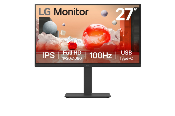 LG 27" 27BA650- Full HD, 100Hz 65W PD USB-C, IPS -näyttö