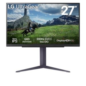 LG 27" UltraGear 27GS85Q QHD, Nano IPS -pelinäyttö