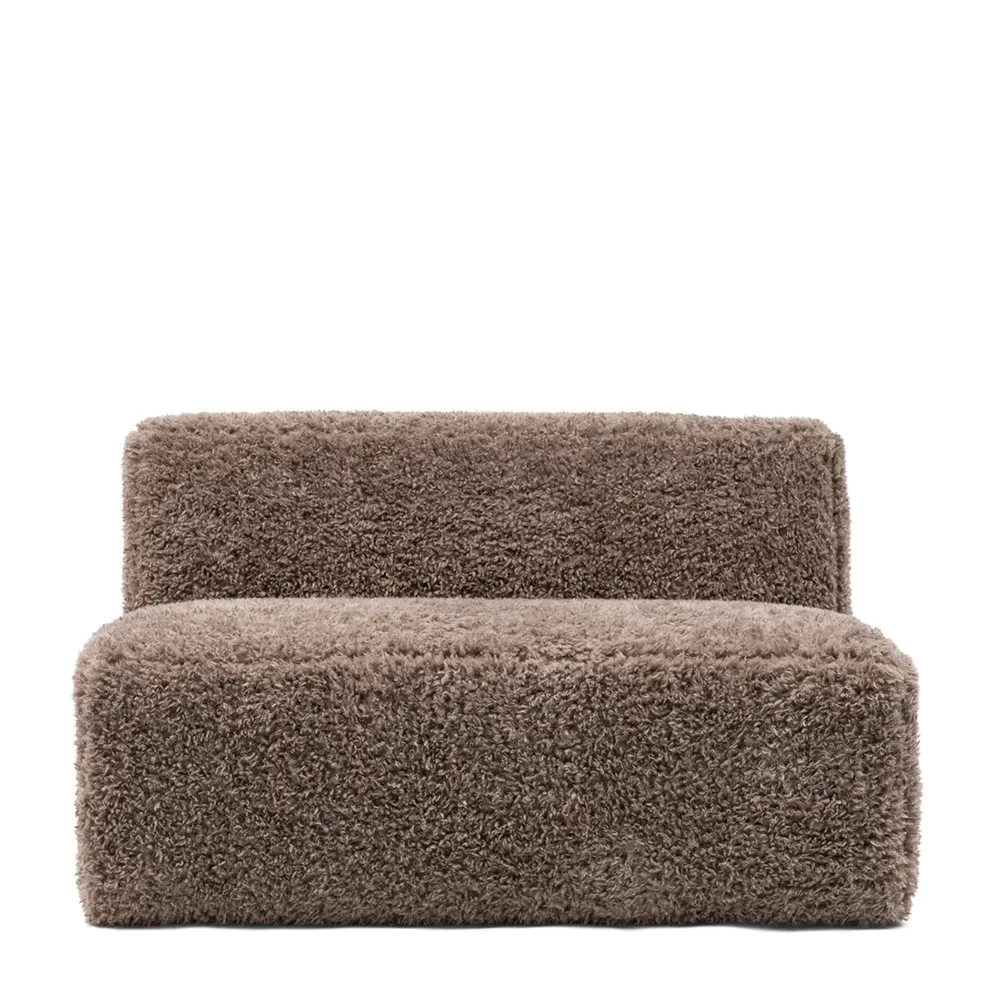 Riviera Maison, The Jagger Keskimoduuli 125 cm poodle weave raccoon taupe