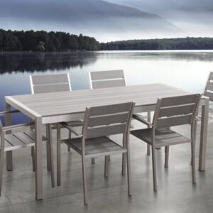Puutarhakaluste Pöytä + 6 tuolia Vernio -