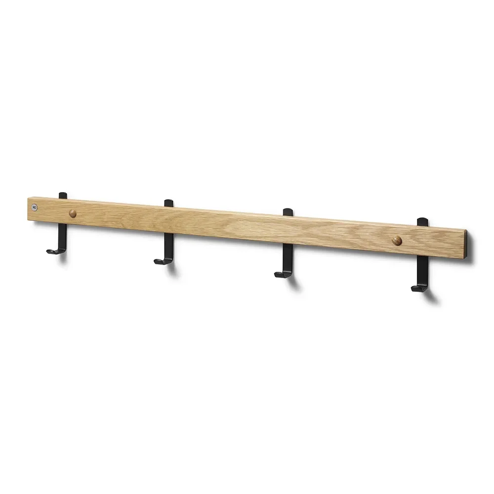 Oscarssons Möbel, Nadja Naulakko 70 cm lakattu tammi/matta musta teräs