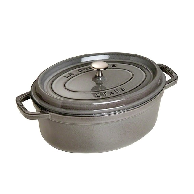 STAUB Staub ovaali pata valurautaa, 4,2 l harmaa