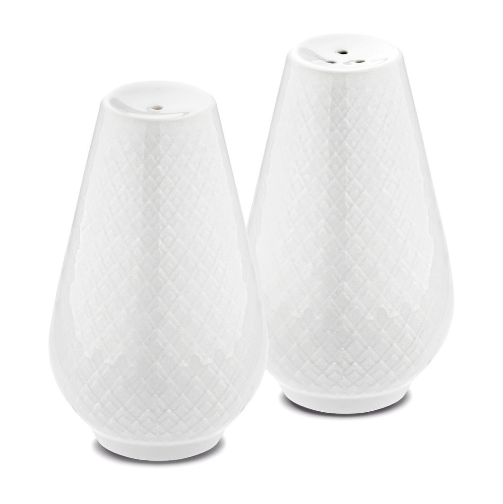 Lyngby Porcelæn Rhombe suola- & pippurisetti Valkoinen