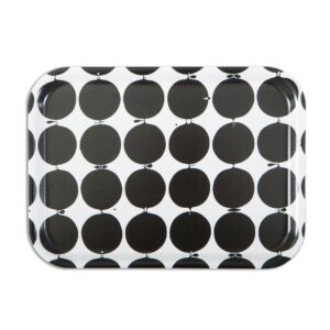 Opto Design Tallyho tarjotin 36x28 cm Musta-valkoinen